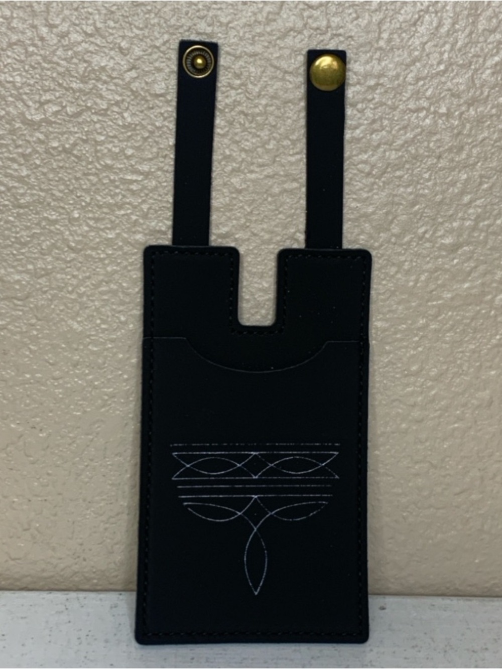 WESTERN Black Faux Leather Boot Wallet - Picture 2 of 5